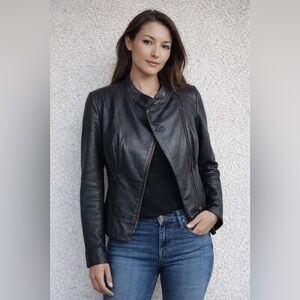 Vintage SWORD Black Leather Women's Jacket